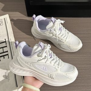Breathable Mesh Running Sneakers for Women - Lightweight Shock-Absorbing Sports Shoes for Summer 2025, Soft-Soled Couple's Footwear