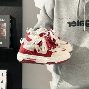 Breathable Mesh Women's Summer Shoes - Trendy Thick-Soled Platform Sneakers for Comfort and Style