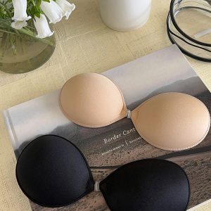Breathable Seamless Gathered Breast Tape for Summer, Invisible Fabric Chest Stickers, Anti-Exposure Solution