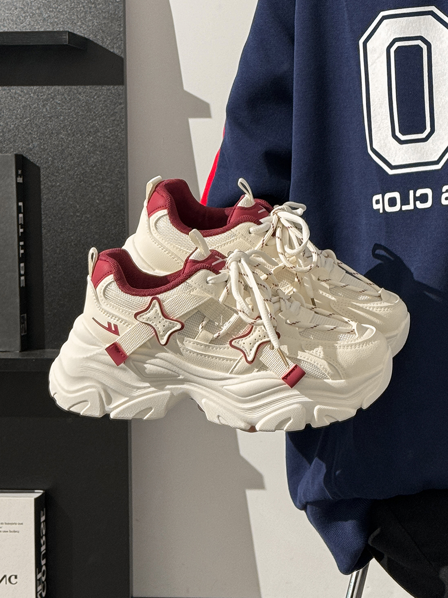 Breathable Thick-Soled Dad Shoes for Women, Original Mesh Design, Stylish Niche Sports Footwear, Summer 2025 Trend Breathable Thick-Soled Dad Shoes for Women, Original Mesh Design, Stylish Niche Sports Footwear, Summer 2025 Trend