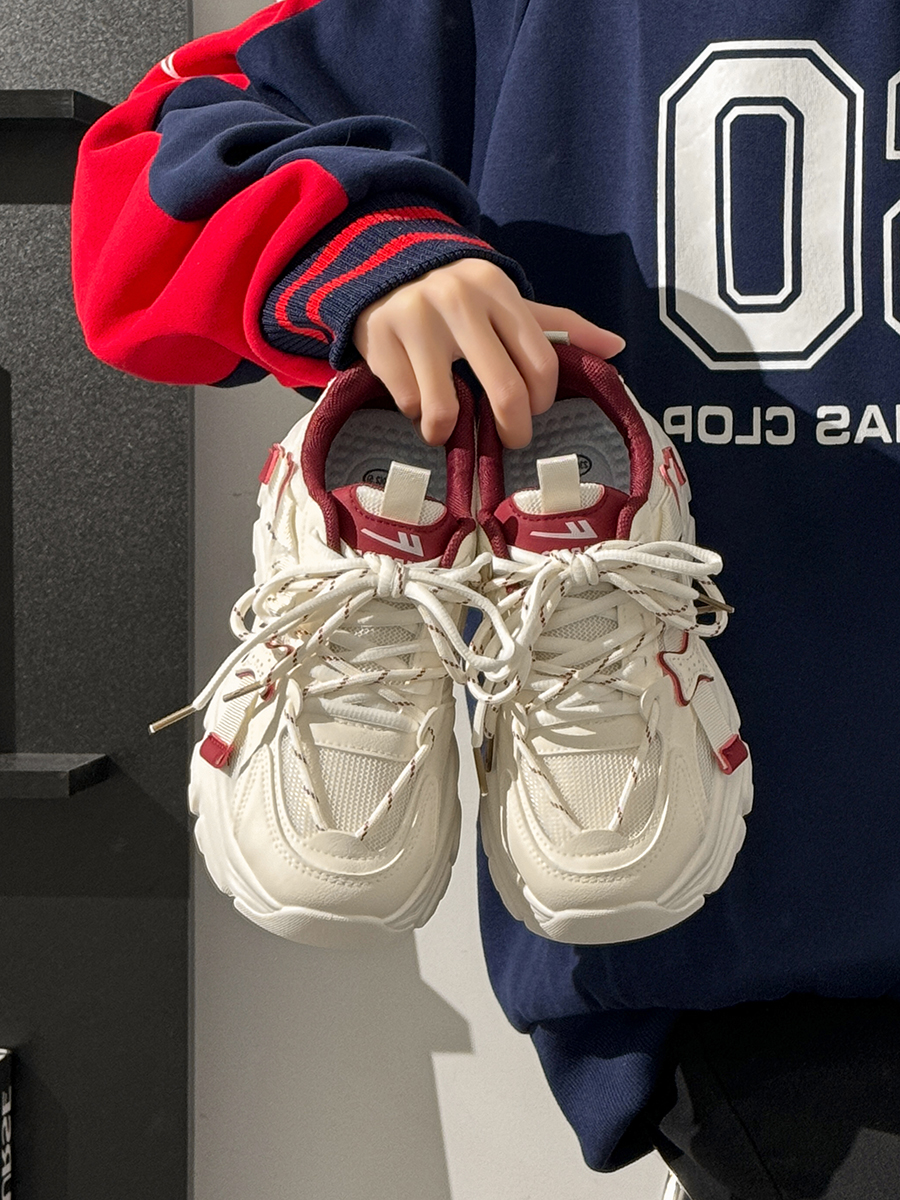 Breathable Thick-Soled Dad Shoes for Women, Original Mesh Design, Stylish Niche Sports Footwear, Summer 2025 Trend Breathable Thick-Soled Dad Shoes for Women, Original Mesh Design, Stylish Niche Sports Footwear, Summer 2025 Trend