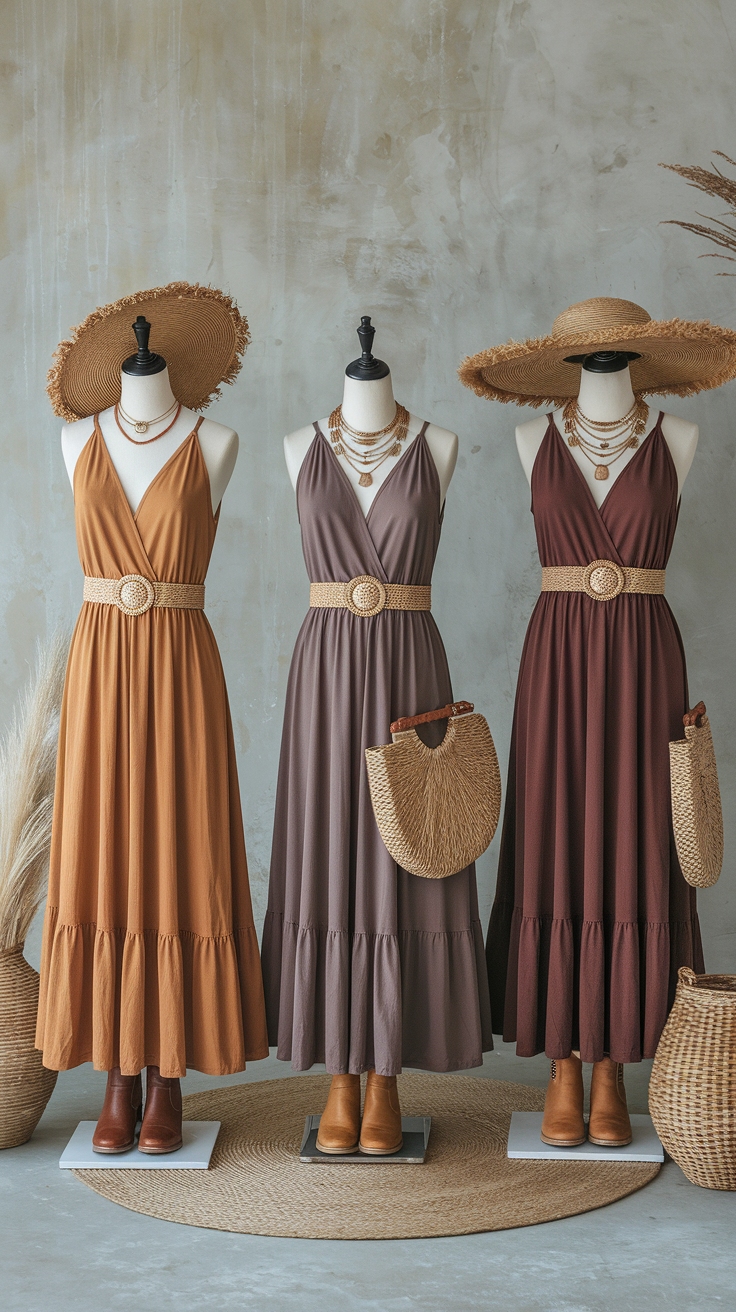 Brown Maxi Dresses: Versatile Choices for Every Event outfit idea