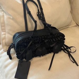 Butterfly Knot Underarm Tote Bag - Pleated Shoulder Bag for Commuters, 2025 Style Boston Handbag