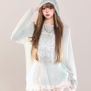 Butterfly Print Short-Sleeve T-Shirt for Women - American Style Casual Summer Top, Sweet & Spicy Loose Fit Sun Protection Cover-Up