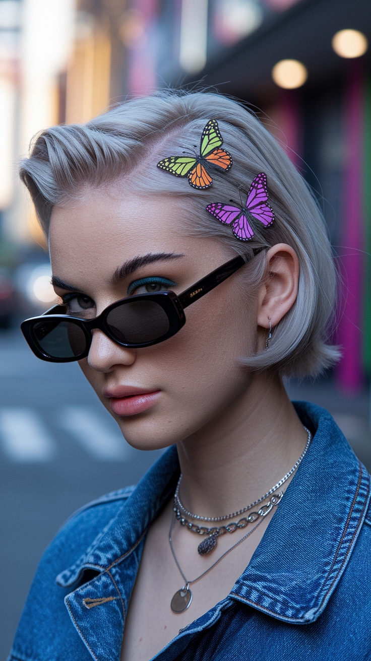 Stylish Butterfly Clips Hairstyles Short Hair oo0d5p outfit idea