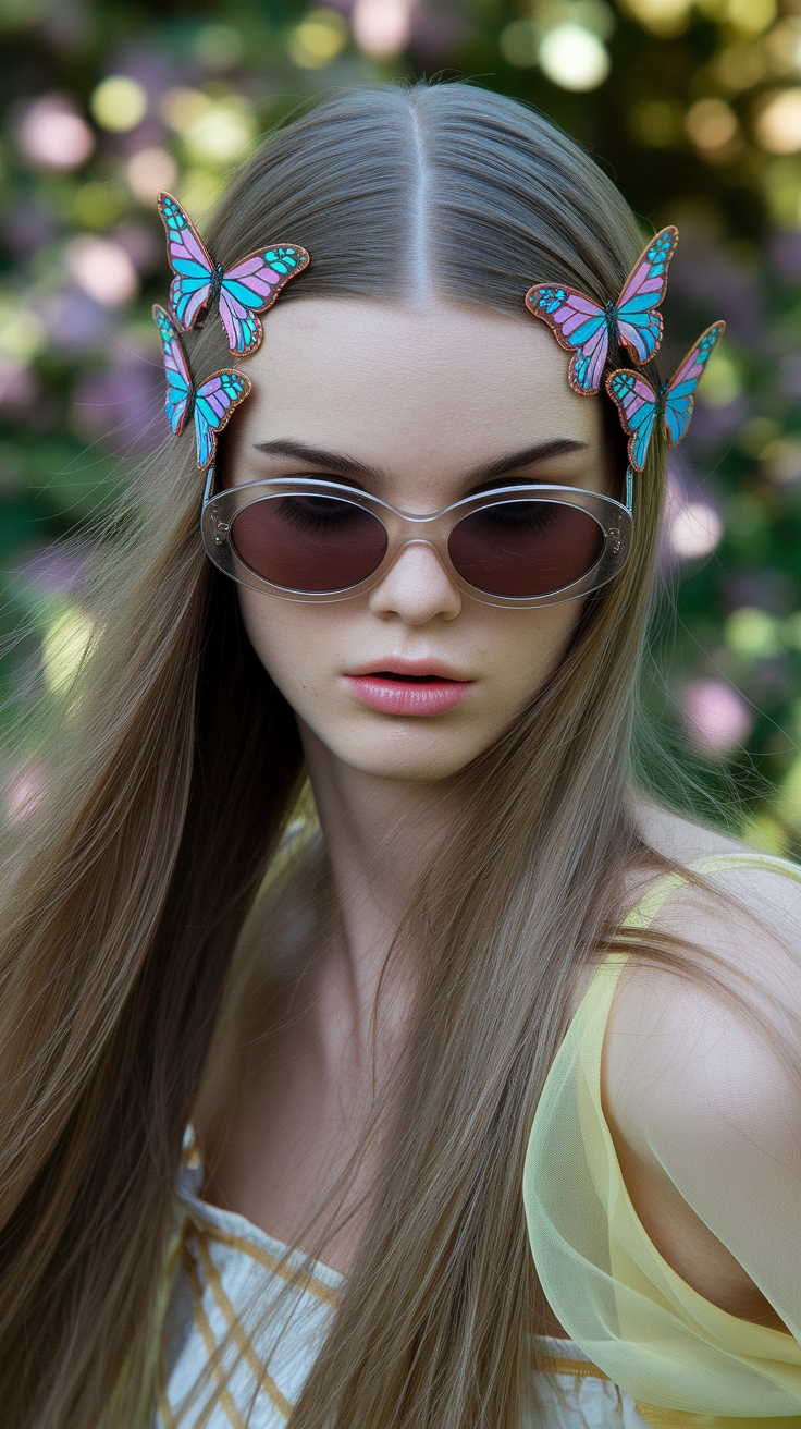 Butterfly Hair Clips: The Must-Have Trend outfit idea
