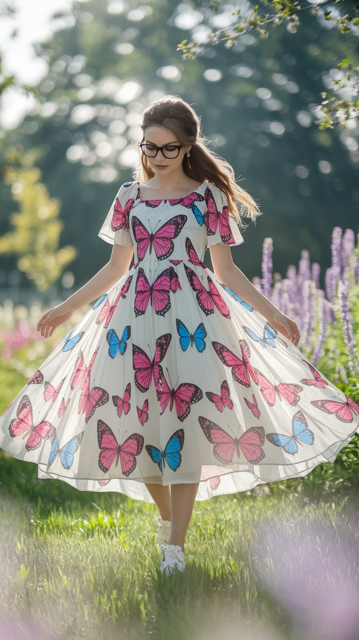 Butterfly Theme Dress: Embrace Whimsy in Your Wardrobe outfit idea
