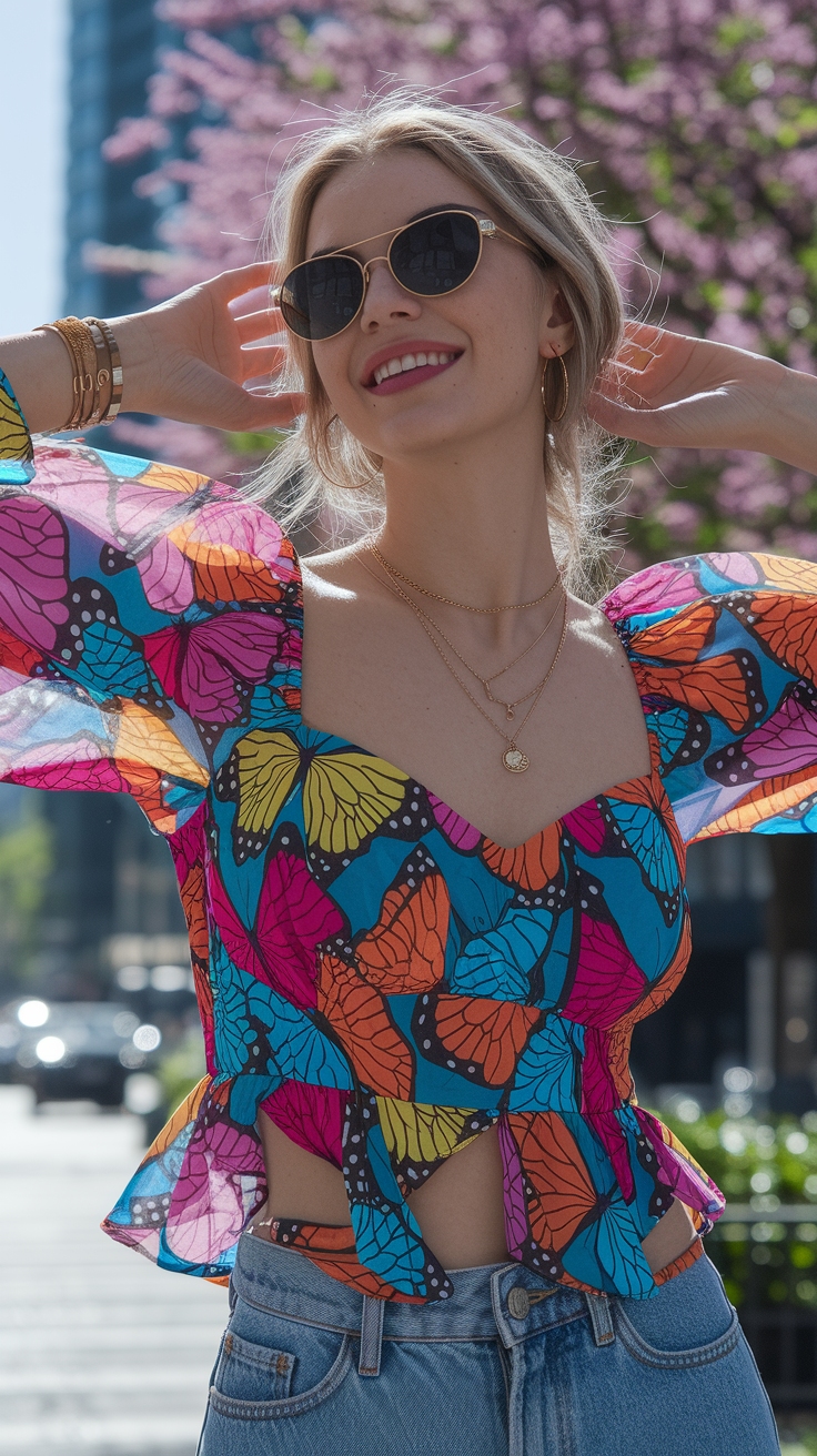 Butterfly Tops: A Must-Have for Your Wardrobe outfit idea