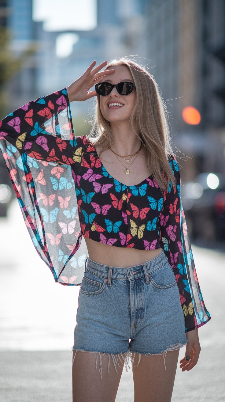 Butterfly Tops for Women: Embrace the Feminine Flair outfit idea