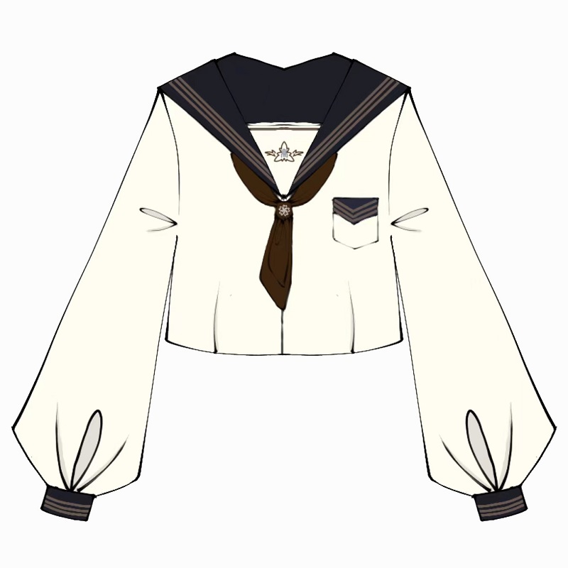 Camellia Cloud Sailor Girl JK Uniform Set - High School Sailor Suit with Long and Short Sleeve Tops, Classic Style, Y2K Fashion Camellia Cloud Sailor Girl JK Uniform Set - High School Sailor Suit with Long and Short Sleeve Tops, Classic Style, Y2K Fashion