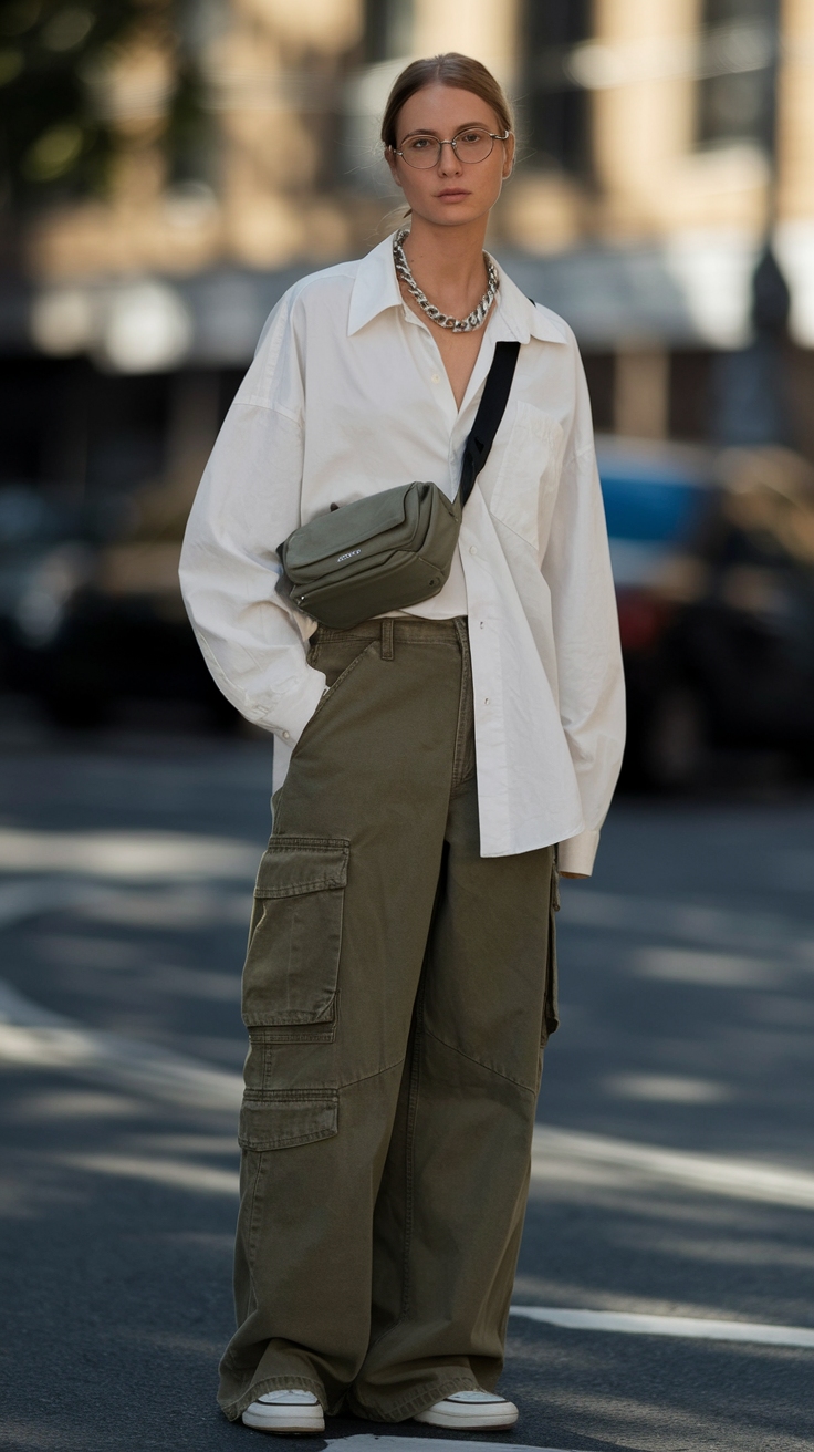 Cargo Pants and Baggy Shirt: The Ultimate Festival Combo outfit idea