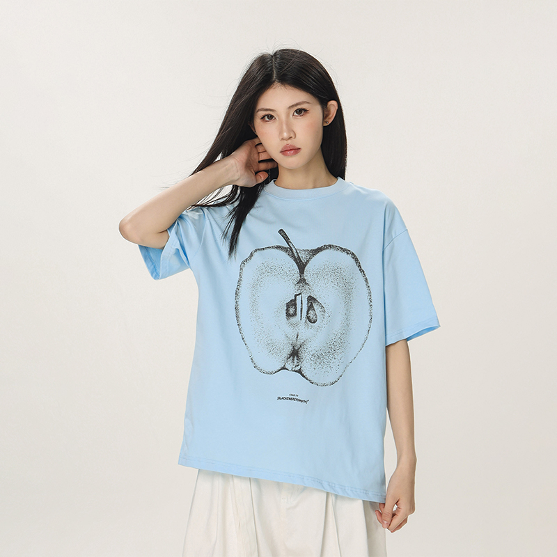 Casual Beer Captain Graphic T-Shirt for Women - Summer Loose Fit Short Sleeve Couple Top in Trendy American Style Casual Beer Captain Graphic T-Shirt for Women - Summer Loose Fit Short Sleeve Couple Top in Trendy American Style