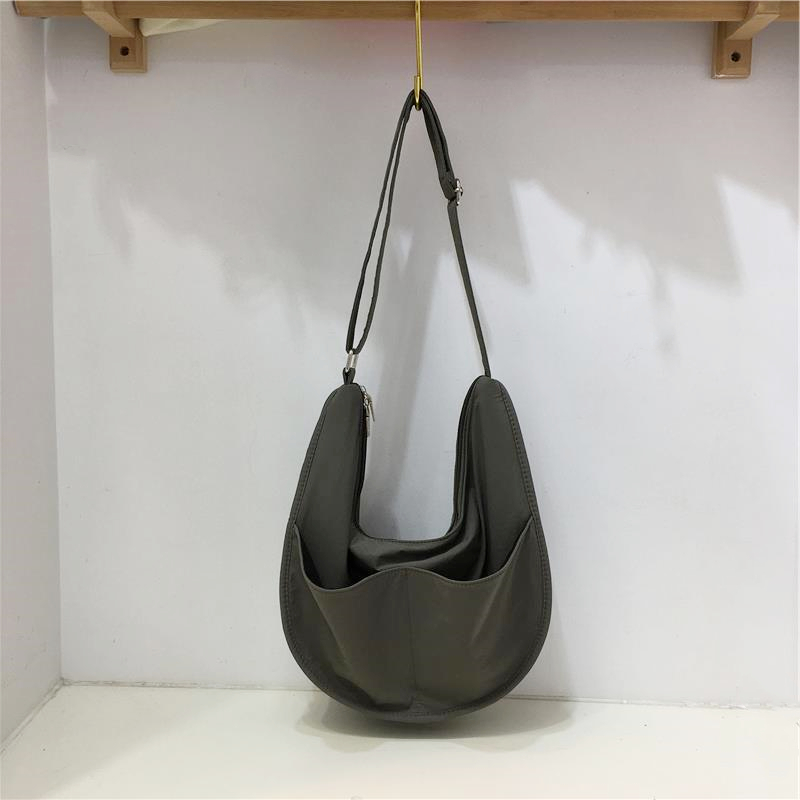 Casual Nylon Canvas Dumpling Bag in Japanese and Korean Style for Commuting - Small Crossbody Shoulder Bag Casual Nylon Canvas Dumpling Bag in Japanese and Korean Style for Commuting - Small Crossbody Shoulder Bag