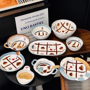 Charming 5-Inch Ceramic Rice Bowl for Girls, High-Quality Ice Cream Dessert Bowl, Sweet Soup Bowl for Everyday Use