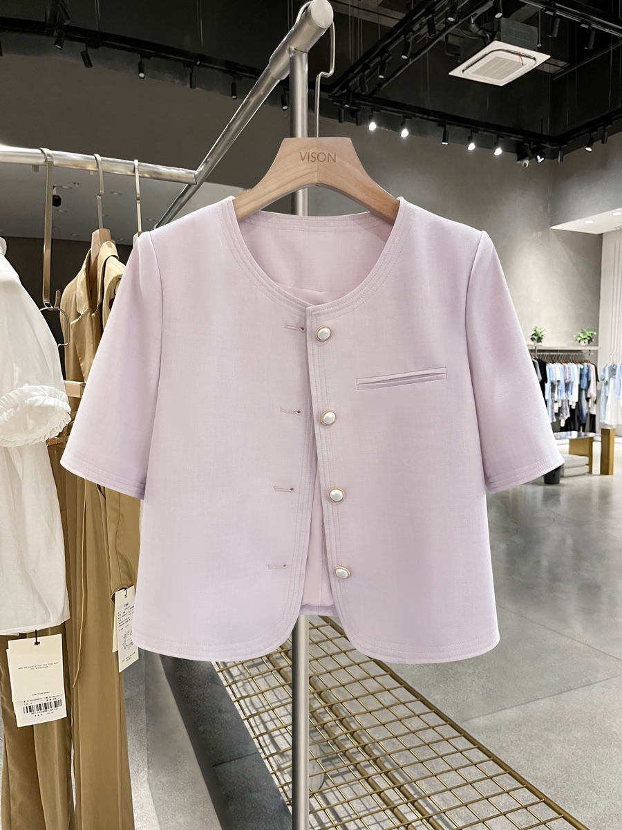 Chic Pink Lightweight Suit Jacket for Women - Versatile Summer 2025 Short Top for Effortless Style Chic Pink Lightweight Suit Jacket for Women - Versatile Summer 2025 Short Top for Effortless Style