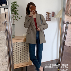 Chic White Petite Suit Jacket for Women - High-End Casual Blazer in Korean Style for Spring & Autumn 2025