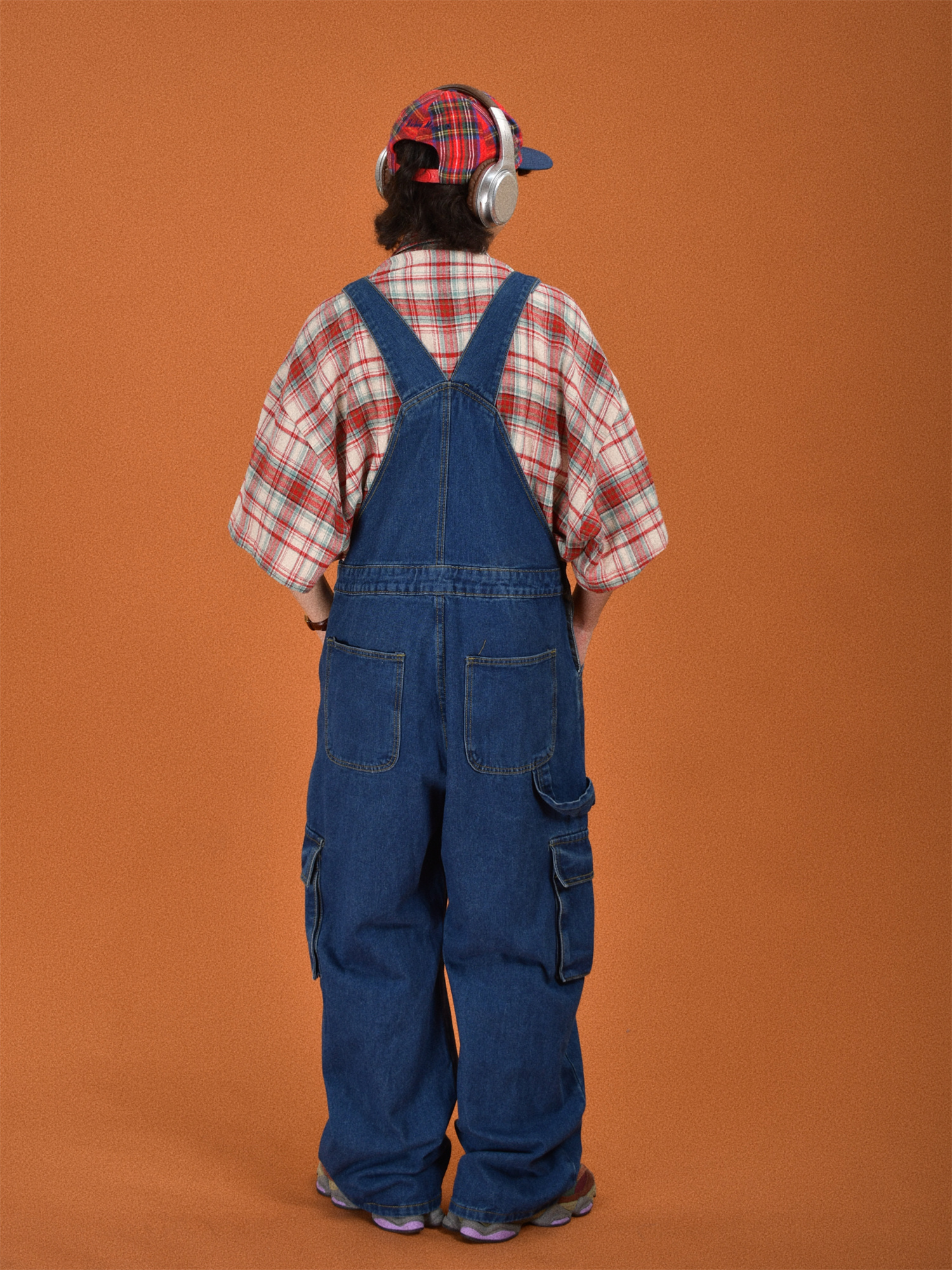 Childlike Retro Workwear Pocket Suspender Pants - Vintage Splash Paint Denim Floor-Length Trousers for Couples, Y2K Trend Childlike Retro Workwear Pocket Suspender Pants - Vintage Splash Paint Denim Floor-Length Trousers for Couples, Y2K Trend