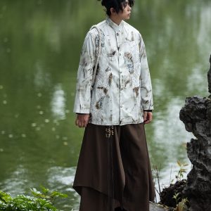 Chinese-Style Layered Retro Trousers for Men and Women - Loose Draped Long Pants for a High-End National Look
