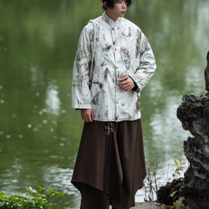 Chinese-Style Layered Retro Trousers for Men and Women - Loose Draped Long Pants for a High-End National Look