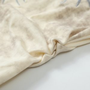 Chinese Style Tie-Dye Women's Short Sleeve T-Shirt with Frog Buttons - Unique Summer Top for Y2K and Korean Fashion