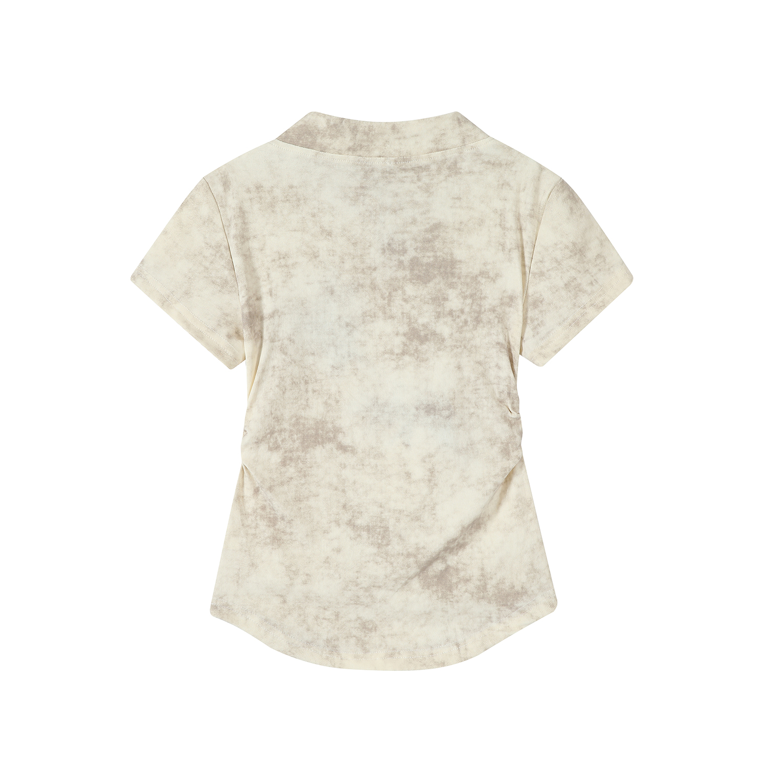 Chinese Style Tie-Dye Women's Short Sleeve T-Shirt with Frog Buttons - Unique Summer Top for Y2K and Korean Fashion Chinese Style Tie-Dye Women's Short Sleeve T-Shirt with Frog Buttons - Unique Summer Top for Y2K and Korean Fashion