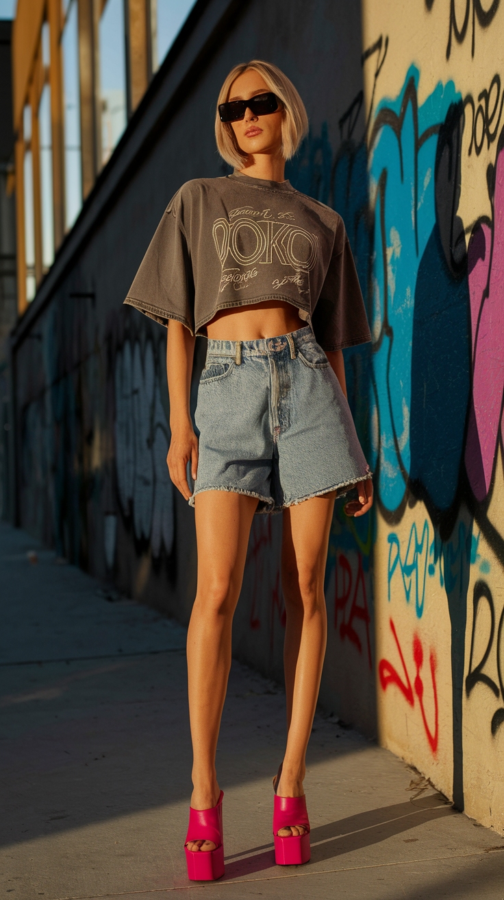 Chunky Platform Heels Outfit: Elevate Your Style Game outfit idea