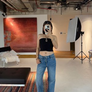 Classic American Low Waist Slim Straight Fit Butt-Hugging Jeans in ICVIBE Cone Fabric - Trendy Y2K Style Denim