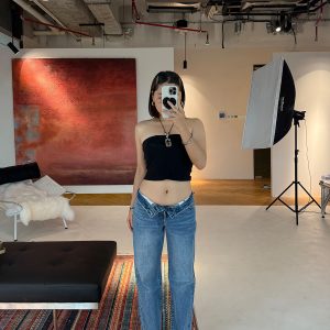 Classic American Low Waist Slim Straight Fit Butt-Hugging Jeans in ICVIBE Cone Fabric - Trendy Y2K Style Denim