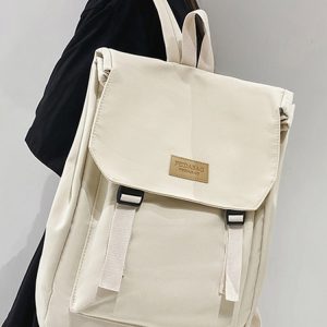 Classic Black Double Shoulder Backpack for Women - Versatile Casual Laptop Bag for Sports and Outdoor Activities