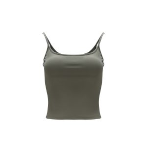 Classic Padded Strap Tank Top with Double-Layer Design for Slim Fit and Side Breast Coverage - Perfect for Y2K and Everyday Style