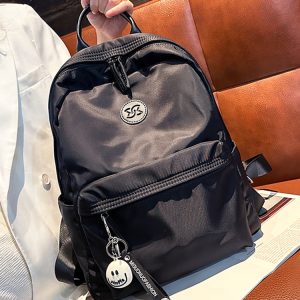 Classic Women's Oxford Cloth Water-Resistant Backpack - Lightweight Casual Travel Bag, Versatile Style for Everyday Use