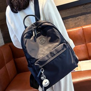 Classic Women's Oxford Cloth Water-Resistant Backpack - Lightweight Casual Travel Bag, Versatile Style for Everyday Use