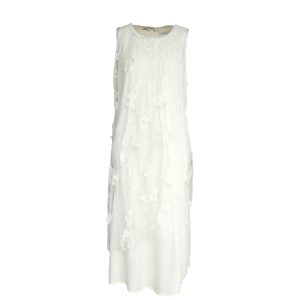 Cloud Flower Butterfly Retro Sheer Mesh Cover Dress - Women's Summer Loose A-Line Long Dress in Vintage Style