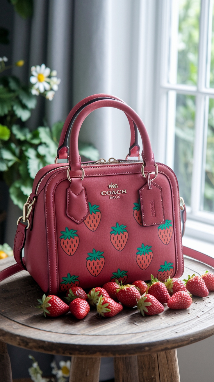 Shop the Trendy Coach Bags Strawberry Collection outfit idea