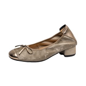 Color-Block Bow Mid-Heel Chunky Open-Toe Flats for Women - Genuine Leather Summer Soft Sole Egg Roll Shoes