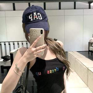 Color-Blocked Printed Sleeveless Crop Top for Women - Fun Summer Casual Style, Pure Desire, Trendy Summer Fashion