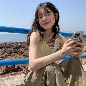 Color-Blocking Faux Two-Piece Vest for Women - Summer Slim Fit Sleeveless Outerwear, Casual Chic Style