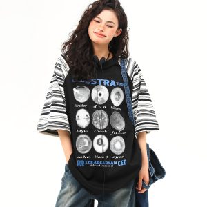 Color-Blocking Raglan Short Sleeve T-Shirt for Men and Women - Trendy Summer Couple Top, American Street Style Fashion