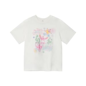 Colorful Panda Print Loose Fit T-Shirt for Women - Summer Short and Long Sleeve Top, Petite Style, Cute Casual Wear