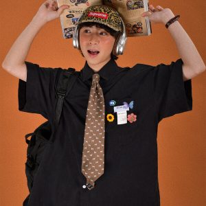 Colorful Versatile Short Sleeve Shirt for Couples - Loose Fit Candy Color Half Sleeve Top - Trendy Casual Streetwear