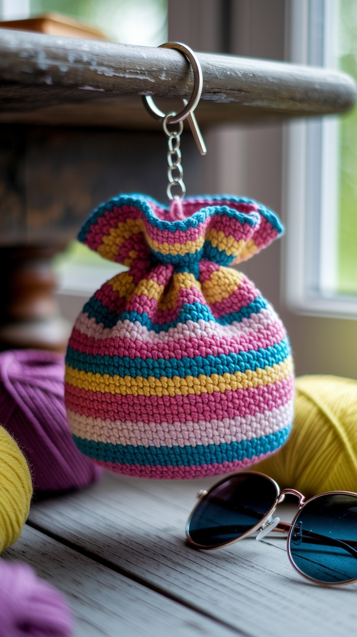 Charming Crochet Bag Keychain Ideas for Handmade Lovers outfit idea