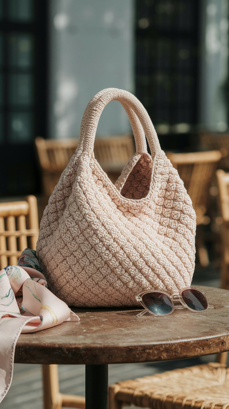 Crochet Japanese Knot Bag: A Unique Accessory Choice outfit idea