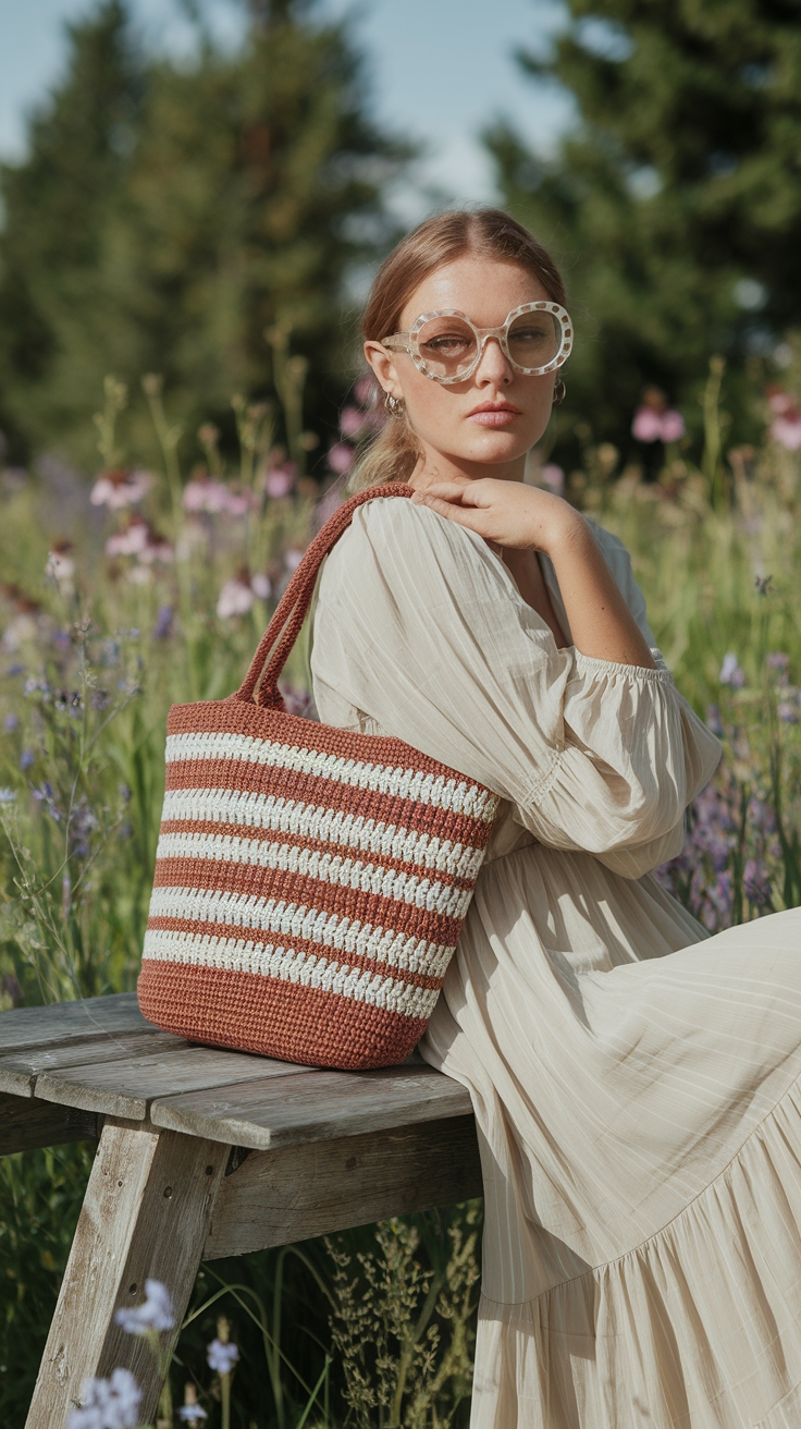 Exploring the Charm of the Crochet Mini Bag outfit idea