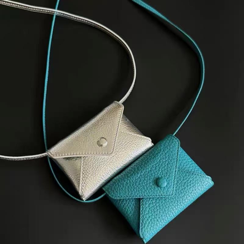 Crossbody Wallet and Envelope Card Holder - INS Style Small Waist Bag, Neck Pouch, Coin Purse - High-Quality Texture Single-Shoulder Bag