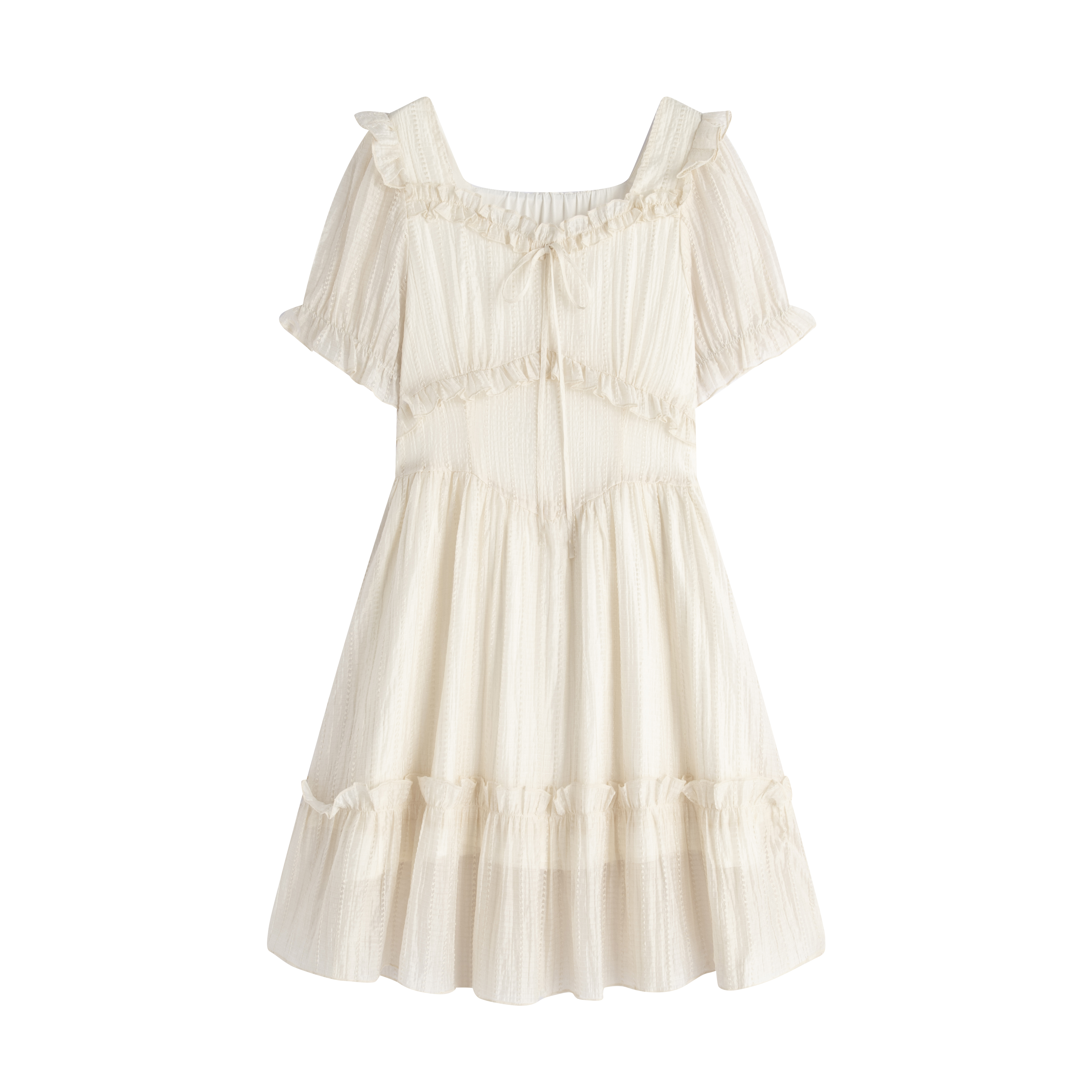 Curvy Love Story French Fairy Dress for Girls - Slimming Fit, Sweet Style, 90s Inspired Fashion