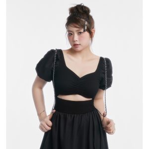 Curvy Minimalist Hepburn Style Split Dress - Elegant Long Skirt in Main Colors for 90s and Y2K Fashion Lovers