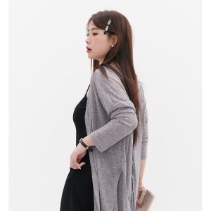 Curvy Paper Doll Cardigan - Stylish Lightweight Sun Protection Top for Effortless Layering