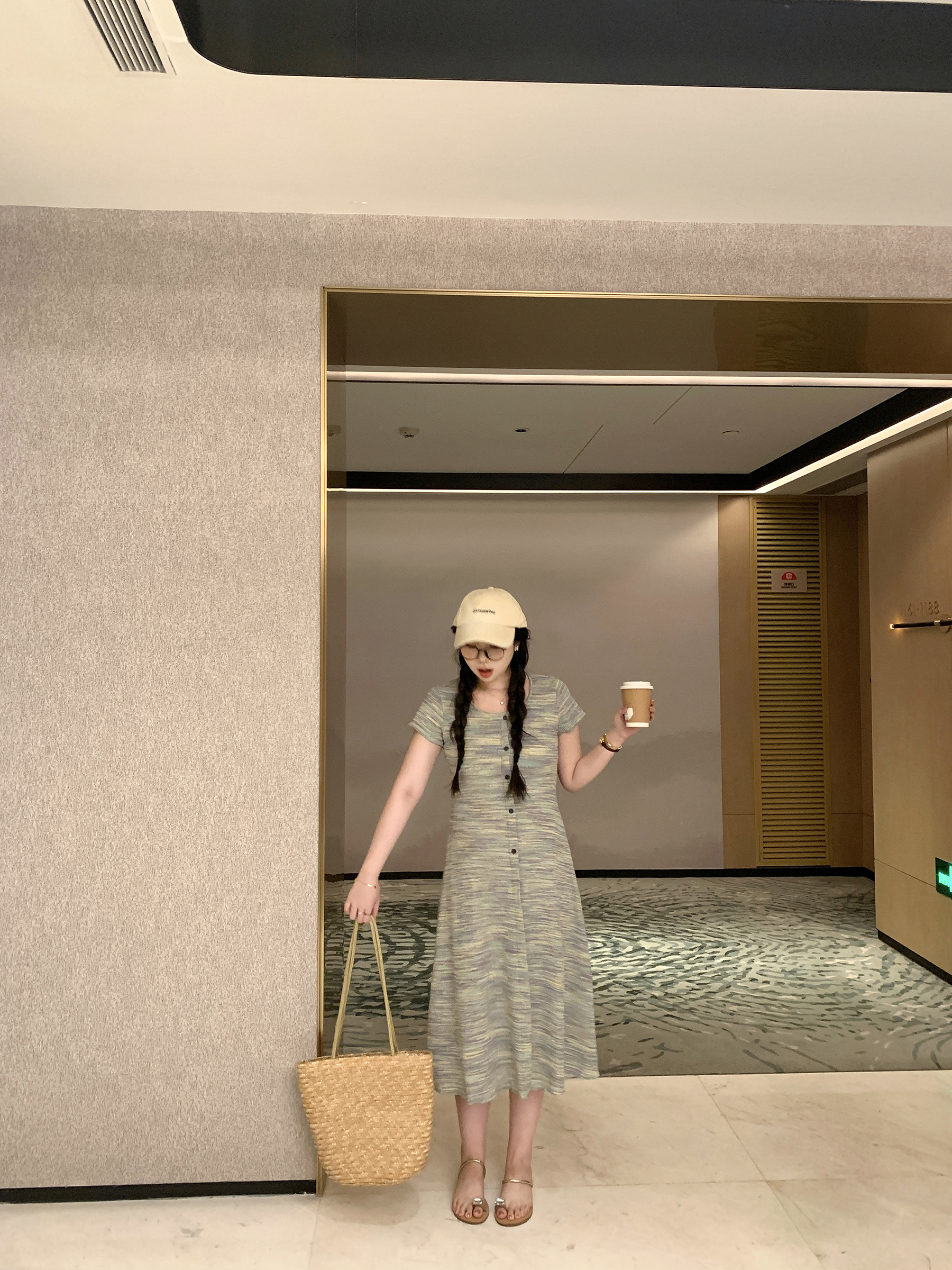 Curvy Sweet French Rhapsody Striped Waist-Defining Slim Fit Knitted Short Dress - Elegant Casual Style for 90s Inspired Looks Curvy Sweet French Rhapsody Striped Waist-Defining Slim Fit Knitted Short Dress - Elegant Casual Style for 90s Inspired Looks