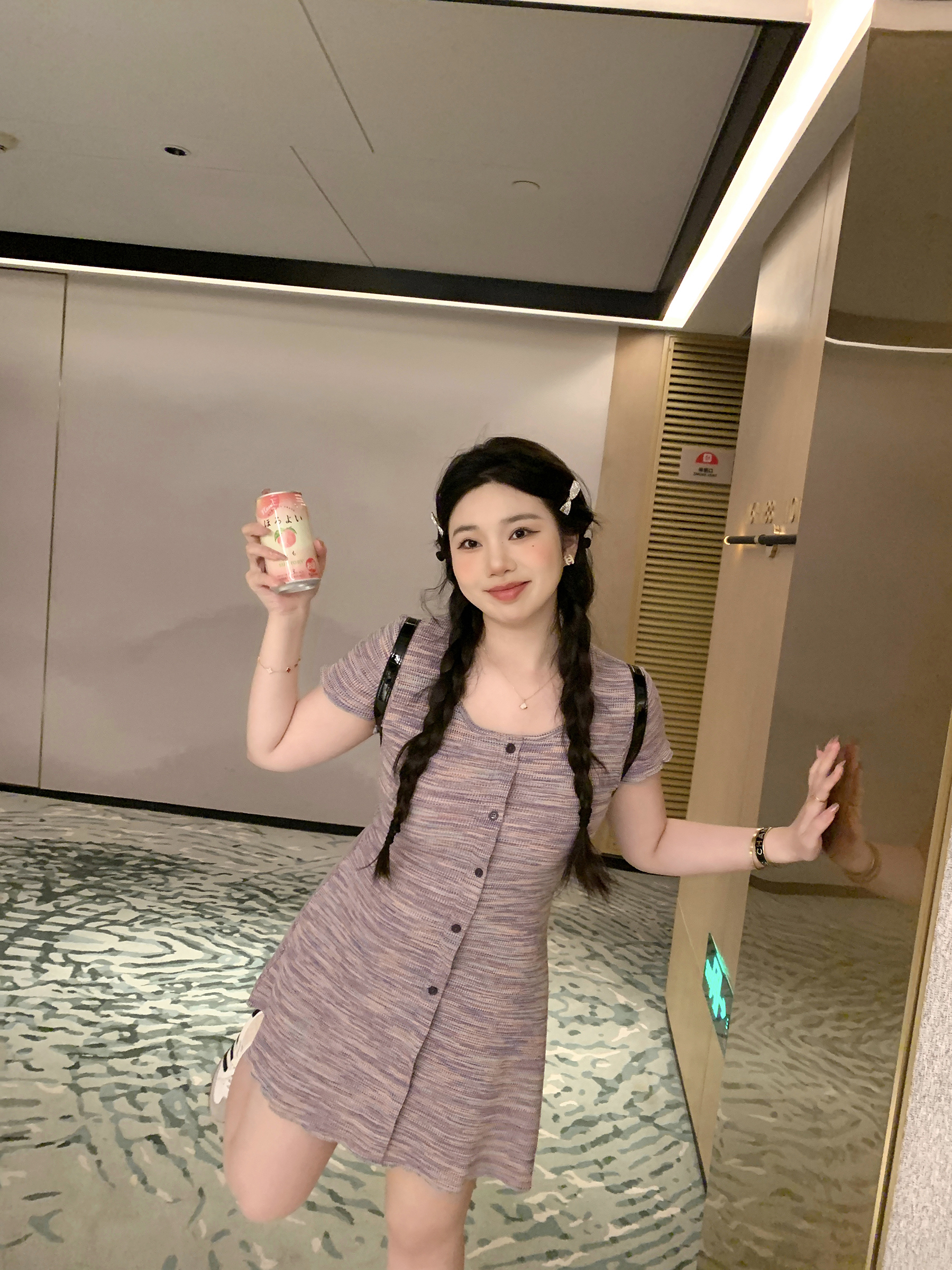 Curvy Sweet French Rhapsody Striped Waist-Defining Slim Fit Knitted Short Dress - Elegant Casual Style for 90s Inspired Looks Curvy Sweet French Rhapsody Striped Waist-Defining Slim Fit Knitted Short Dress - Elegant Casual Style for 90s Inspired Looks