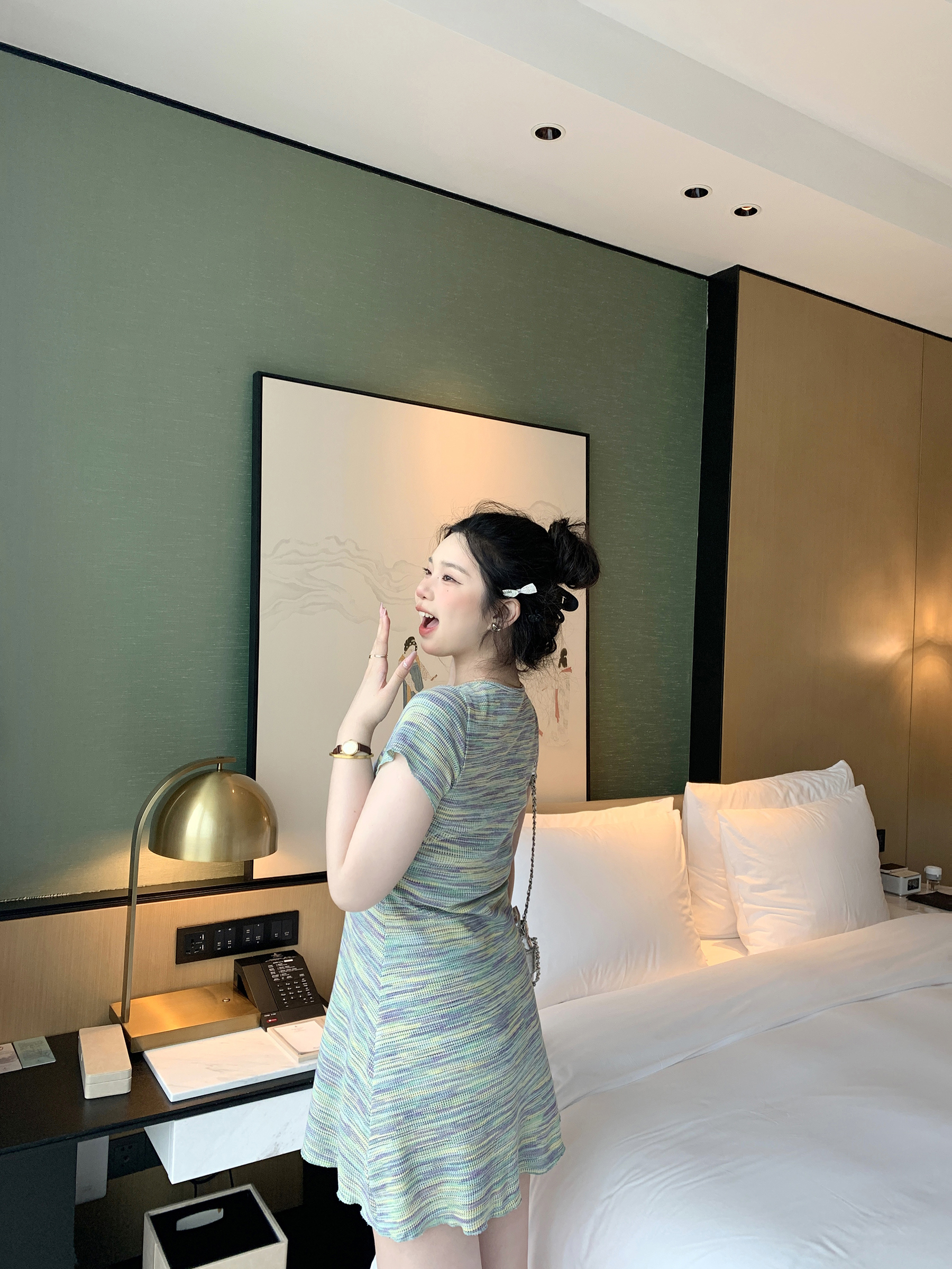 Curvy Sweet French Rhapsody Striped Waist-Defining Slim Fit Knitted Short Dress - Elegant Casual Style for 90s Inspired Looks Curvy Sweet French Rhapsody Striped Waist-Defining Slim Fit Knitted Short Dress - Elegant Casual Style for 90s Inspired Looks